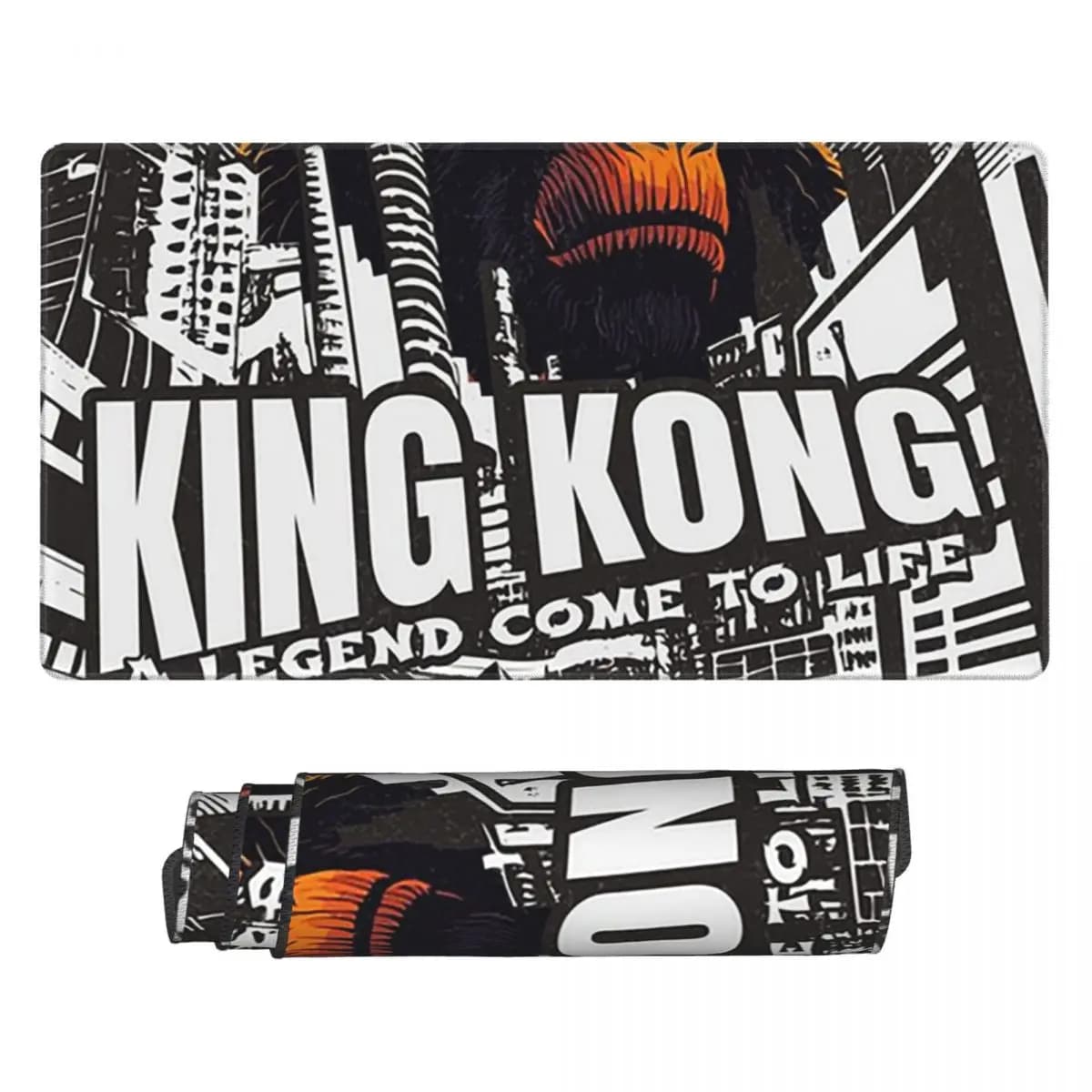 Tappetino per mouse grande King Kong - A Legend Gamer, tappetini per PC e laptop, tappeto per tastiera, accessori per computer, gaming e ufficio, tappetino da scrivania