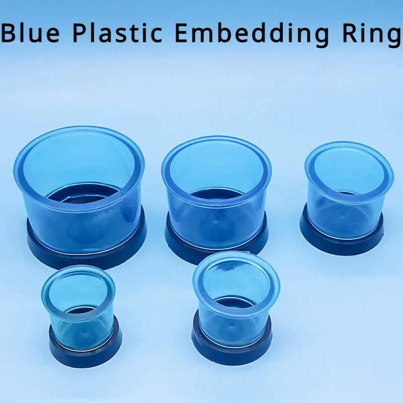 Laboratorio dentale anello di inclusione in plastica blu dentista tazza di colata centrifuga a cerchio incorporato in cera con Base