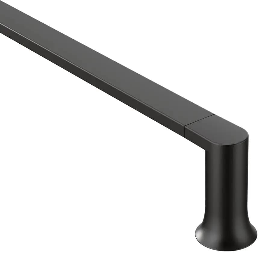 Genta LX Matte Black Modern Portasciugamani singolo da 18 pollici per cucina o bagno, BH3818BL