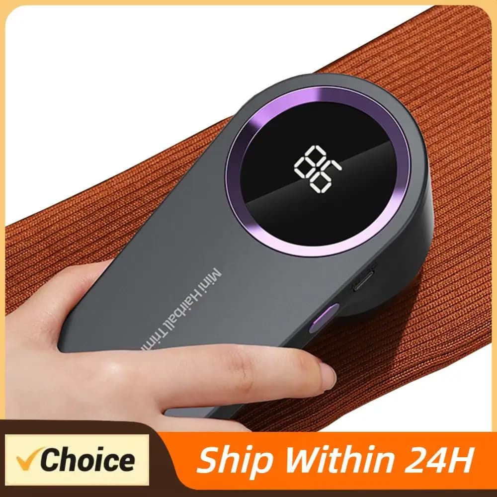 Electric Lint Remover Sweater Shaver USB Rechargeable Electric Pellet Fluff Remover Ergonomic Multifunction for Clothes Sweater