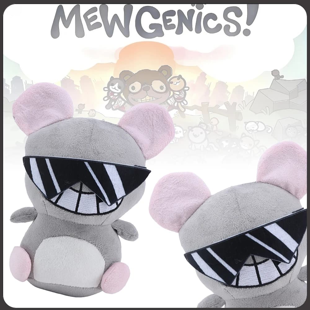 Peluche Mewgenics Radical Rat da 22 cm, Simpatico Pupazzo Morbido del Film, Regalo di Compleanno per Fan, Giocattolo per Bambini, Decorazione per la Stanza