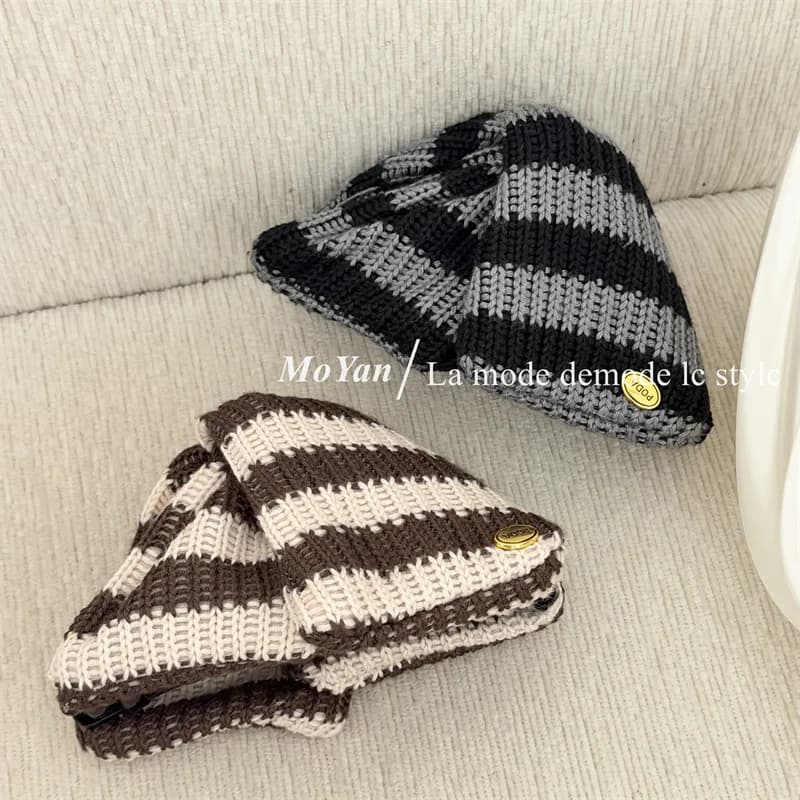 New winter wool knitted cross grab clip gold standard hairpin femininity versatile shark clip