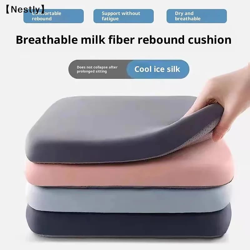 Cuscino per sedia da ufficio in memory foam ultra morbido e spesso, traspirante e con rimbalzo, per supporto lombare〔Nest〕
