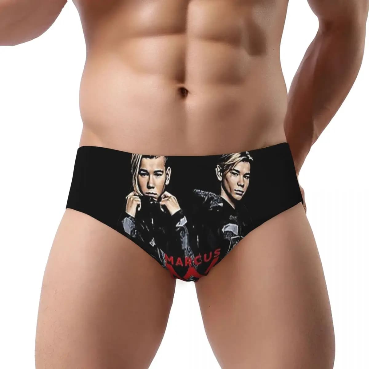 Canzoni musicali norvegesi personalizzati Marcus Martinus Slip intimo Mutandine elasticizzate traspiranti da uomo