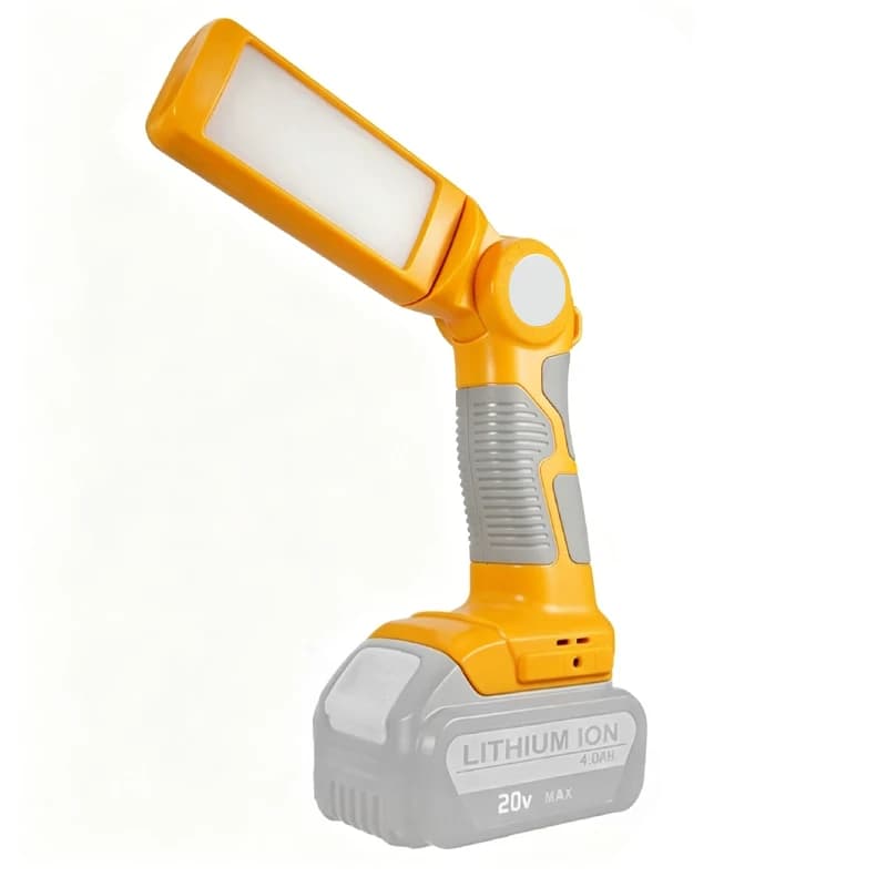 For Dewalt 14.4-20V LED Work Light 12W 1000LM wireless portable flashlight table lamp with USB for Dewalt DCB203 DCB205