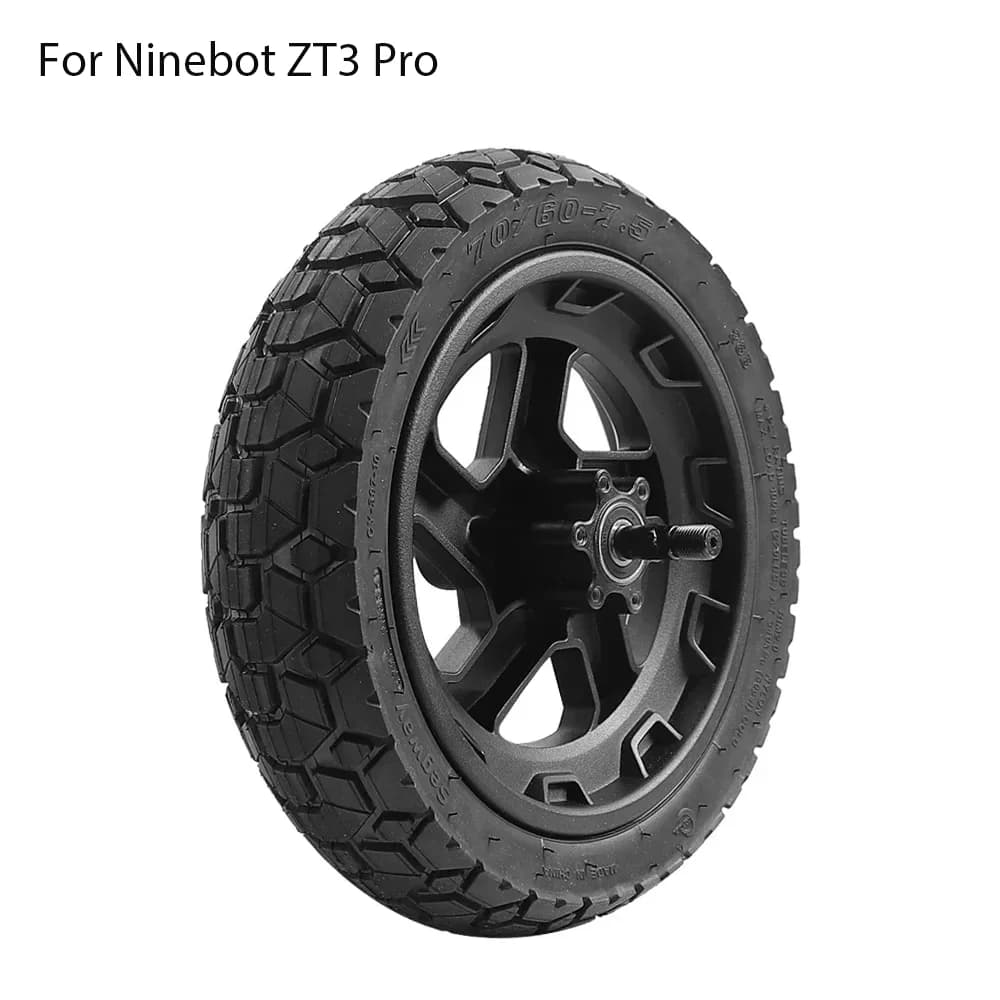 Pneumatico Antiscivolo da 11 Pollici per Monopattino Elettrico Segway Ninebot ZT3 Pro, Ruota Anteriore con Mozzo (70/60-7.5), Parte di Ricambio