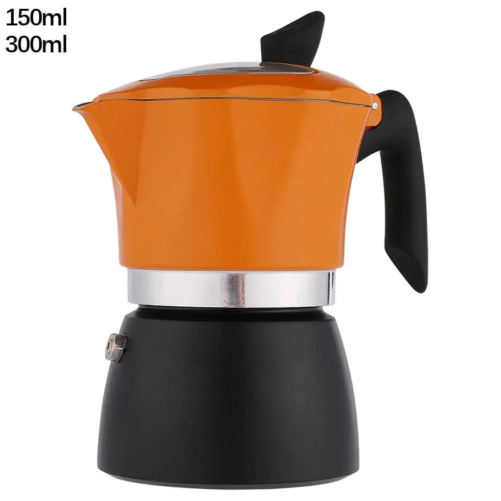 Caffettiera Moka per Espresso, Caffettiera Turca a Pressione in Acciaio Inossidabile per Piano Cottura