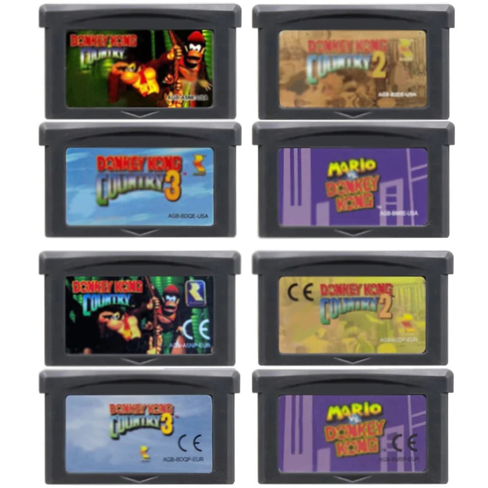 Cartuccia di gioco GBA a 32 bit, scheda per console di videogiochi, serie Donkey Kong, Mario vs. Donkey Kong Country per GBA/SP/DS