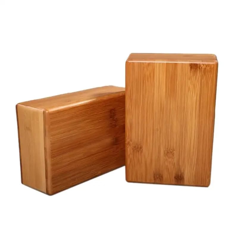 Blocco yoga in bambù naturale Sport Home Gym Esercizio Strumento yoga in legno per esercizi sportivi indoor Allenamento Fitness Training Brick