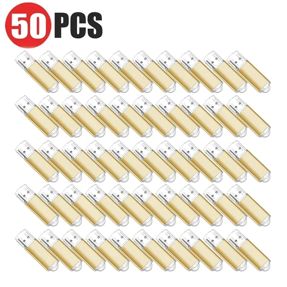 50Pcs/lot USB 2.0 Flash Drive 128MB 1GB2GB 4GB 8GB Pen Drive 16GB Pendrive 32GB USB Stick 64GB Memory Flash Disk Free Laser Logo