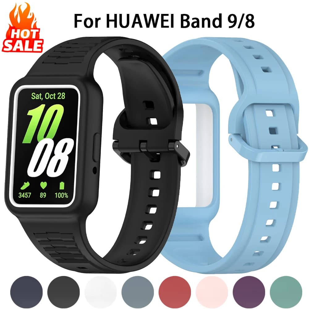 Cinturino in silicone per Huawei Band 9 8 correa Accessori SmartWatch Bracciale sportivo di ricambio per cinturino Galaxy fit3