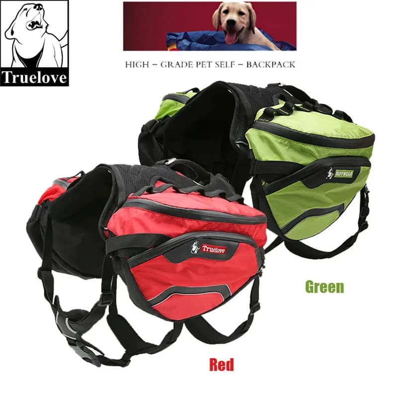 Truelove Pet zaino Carrier Harness and Bag Space impermeabile staccabile grandi due usati per escursioni a piedi all'aperto TLB2051