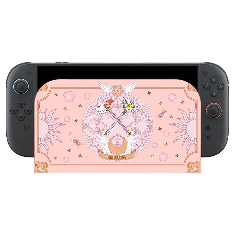 Custodia protettiva per piastra frontale Magic Girls per Nintendo Switch 2 Custodia per piastra frontale di ricambio decorativa per stazione dock TV di ricarica