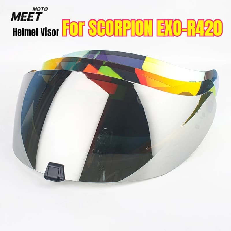 Capacete per SCORPION EXO-R420 Visiera Scudo Lente Accessori Moto Casco integrale Anti-UV ForScorpion EXO-R420 Casco Moto