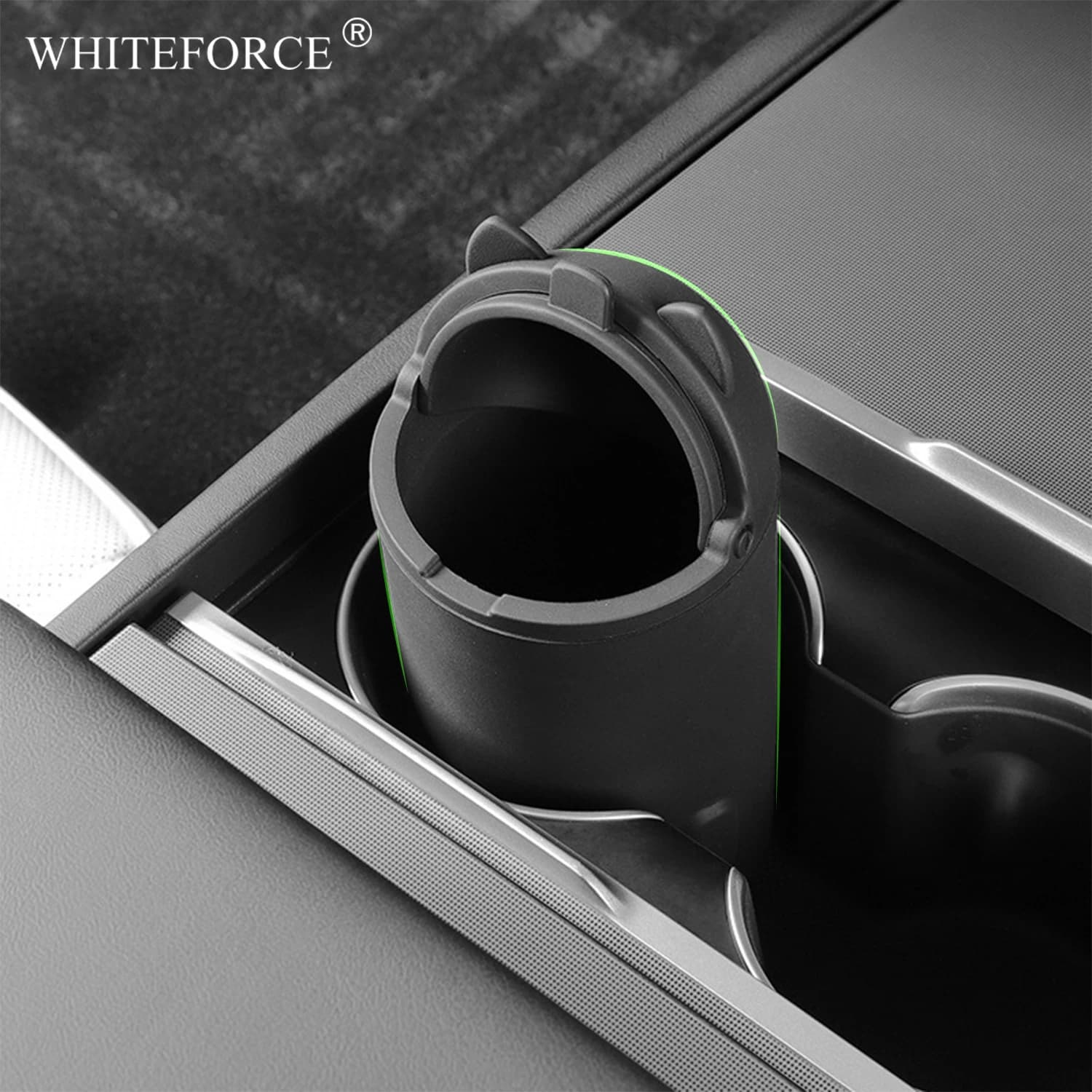Per Tesla Modello 3/Y/S/X Centro Portabicchieri Pattumiera Flip-up Scatola di Immagazzinaggio Multi-funzionale Scatola di Immagazzinaggio Tazza di Rifiuti In Silicone Lavabile