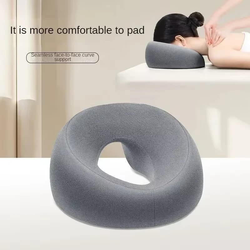 Ergonomia sdraiata cuscino memory foam traspirante poggiatesta cuscino di supporto massaggio del corpo cuscino per il riposo del viso per salone di bellezza