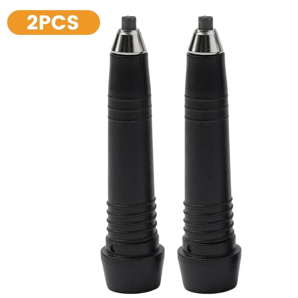 Partly Weight Trekking Rod Tips 2 Pieces For Foldable Plastic Rods Compact Metal Duck Tip For Spare Trekking Rod
