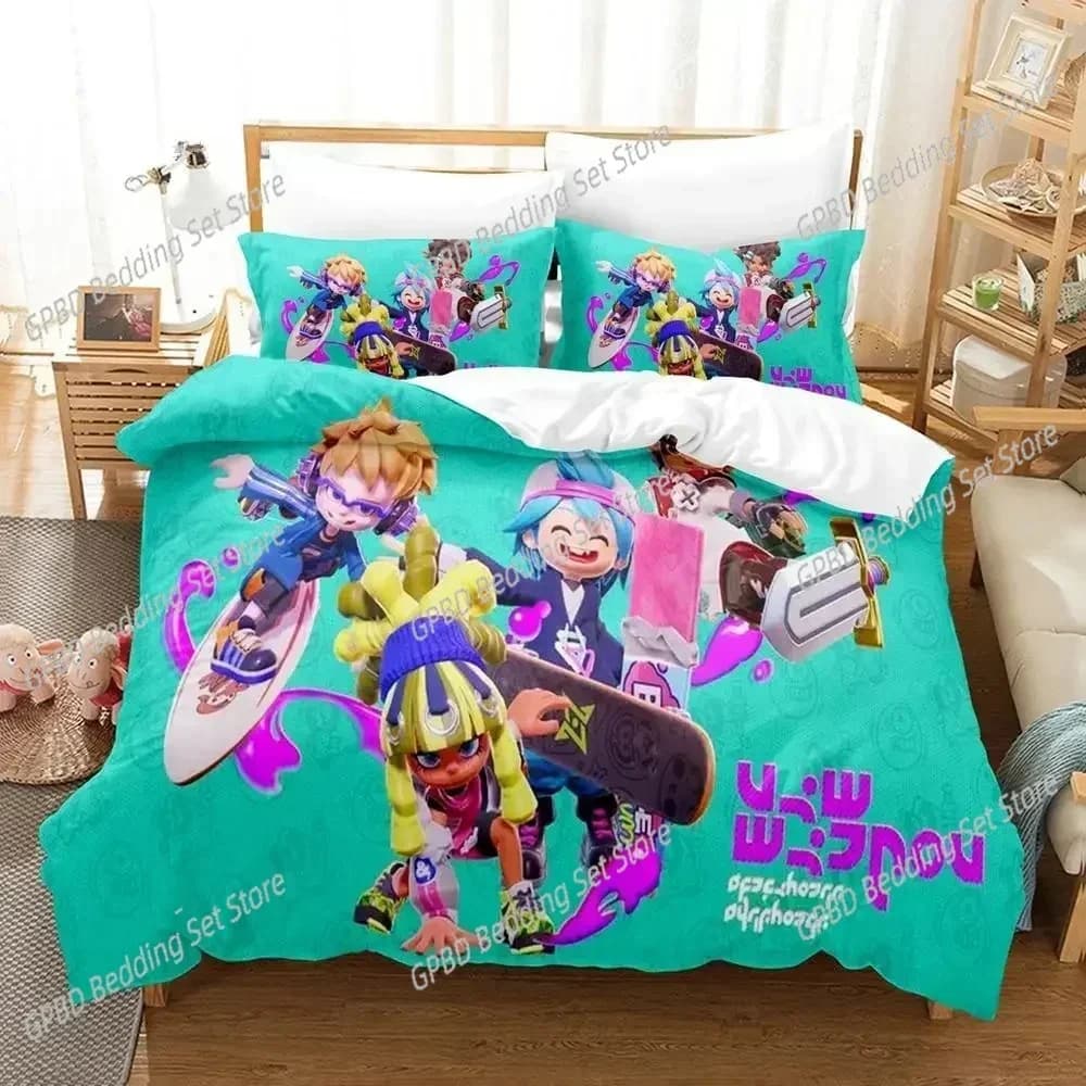 Luxury New 3D Print Game Ninjala Bedding Set Single Twin Double Queen King Cal King Size Bed Linen Set