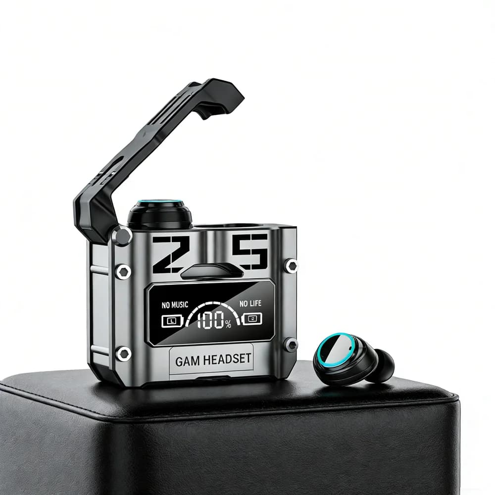 Bluetooth earphones with touch control, noise reduction, stereo earphones for all smartphones
