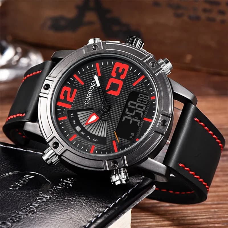 Orologi da uomo di marca genuina CURDDEN, orologio sportivo con cinturino in pelle alla moda, Reloj Hombre, Montre Homme, Relogio Masculino