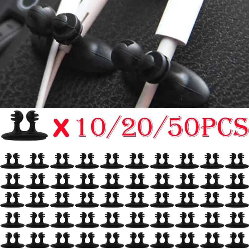 Car dashboard phone charger cable management clamps Wholesale popular creative mini management car accessories