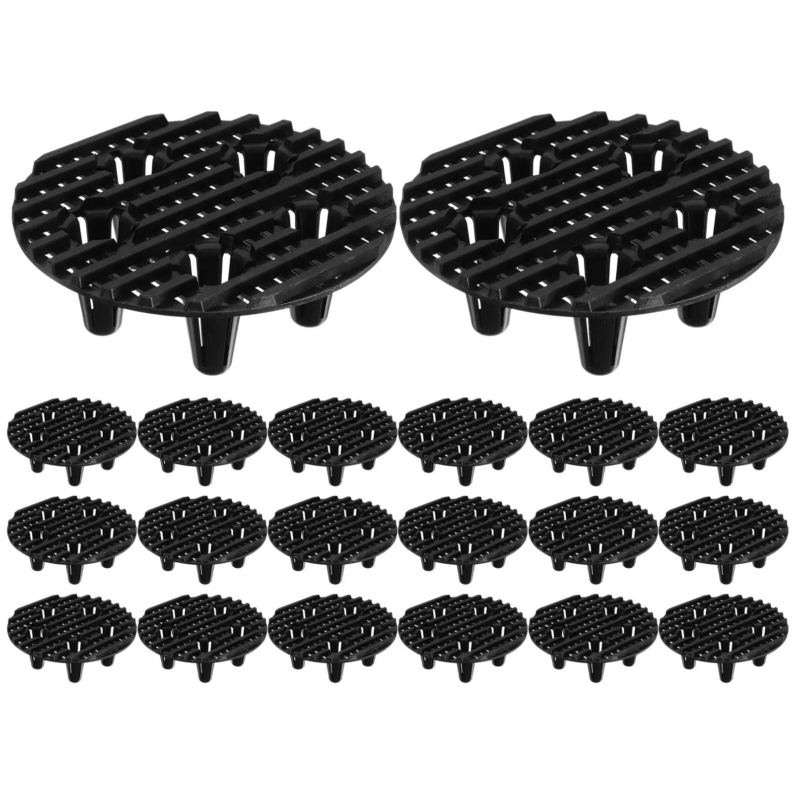 24Pcs Plastic Plant Pot Risers 4 Inch Outdoor Flower Pot Feet Anti-Rot Drainage Elevator Breathable Stand Garden Flower Elevator