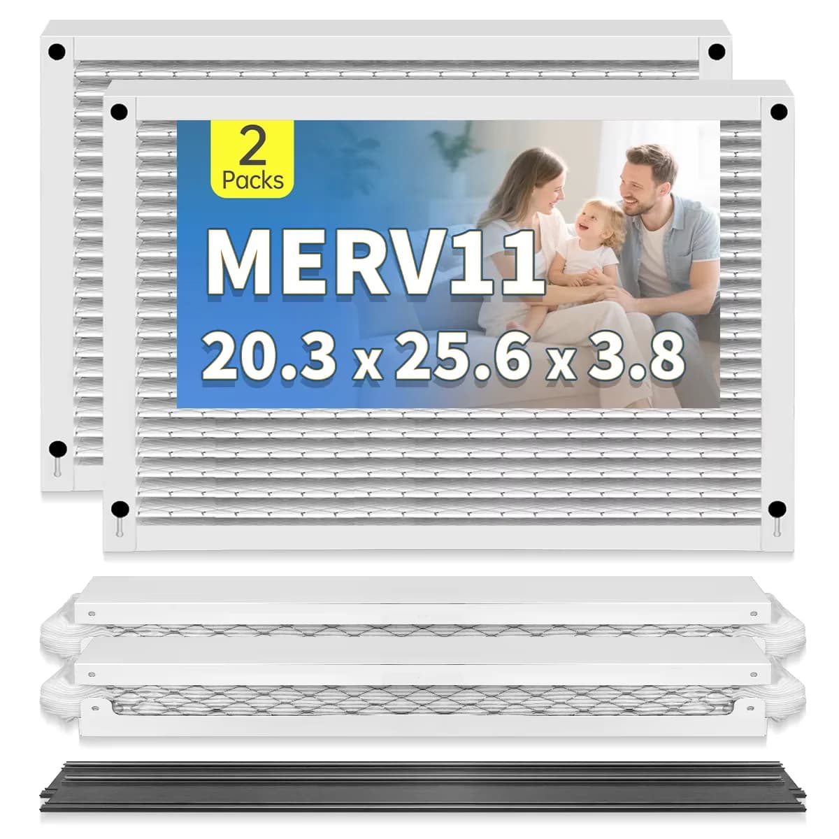 Filtro dell'aria di ricambio 210 20x25x4 MERV 11 compatibile con purificatori d'aria modello 2200 con kit di aggiornamento 1213, 1210, 1620, 2120, 2200
