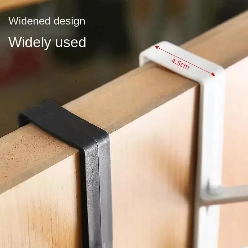 Vertical hook for storing objects, bedside clothes hangers, dormitory, clothes hangers, closet door, five-section multifunctional coat hangers