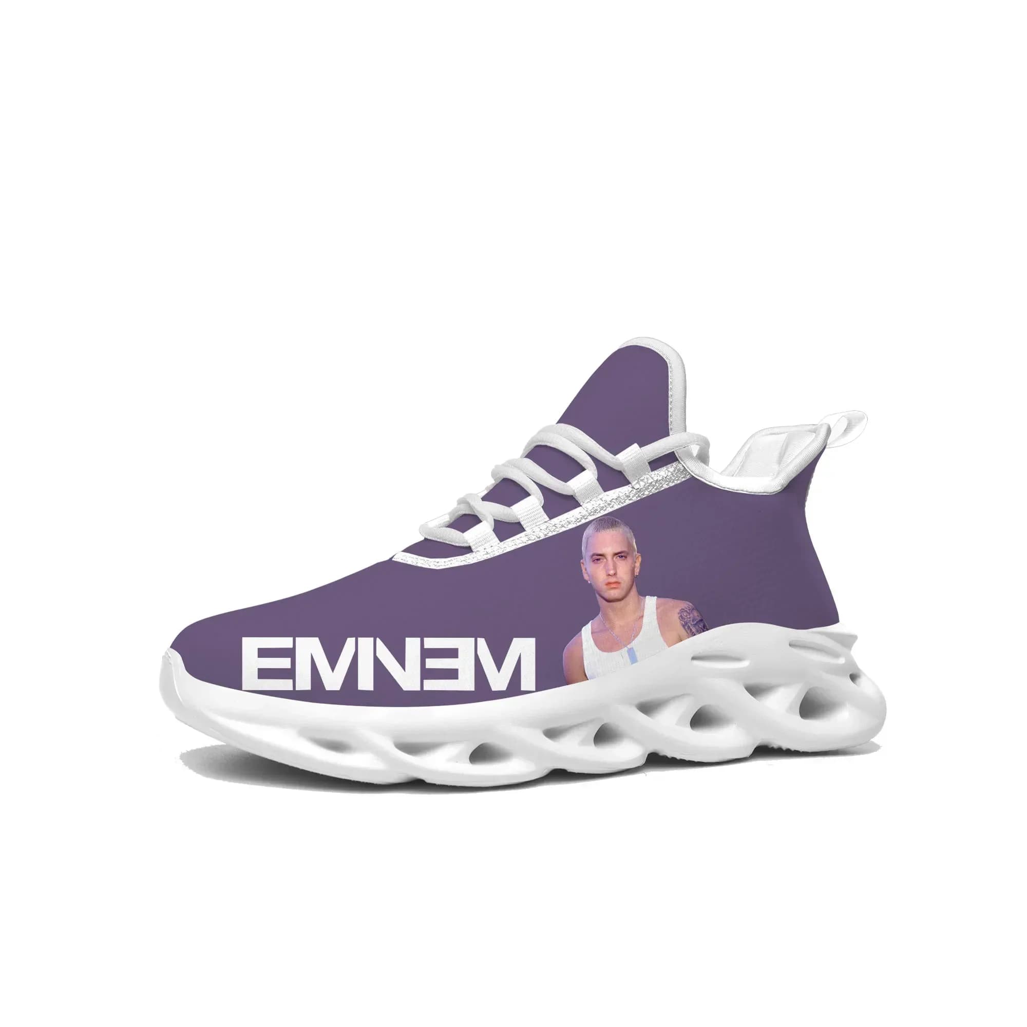 Eminem Hip Hop Rap Flats Sneakers Mens Womens Sports Running Shoes High Quality Sneaker Lace Up Mesh Footwear Tailor-made Shoe