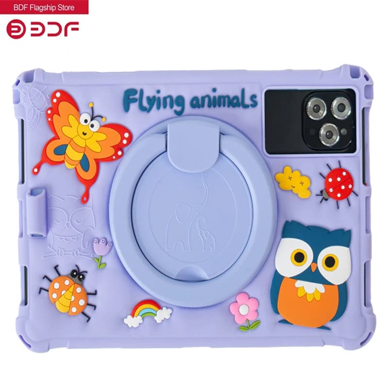 Nuovo tablet per bambini da 10,1 pollici 4G LTE Android 13 Go WIFI Octa Cor Processore 8 GB RAM 64 GB ROM Custodia a farfalla