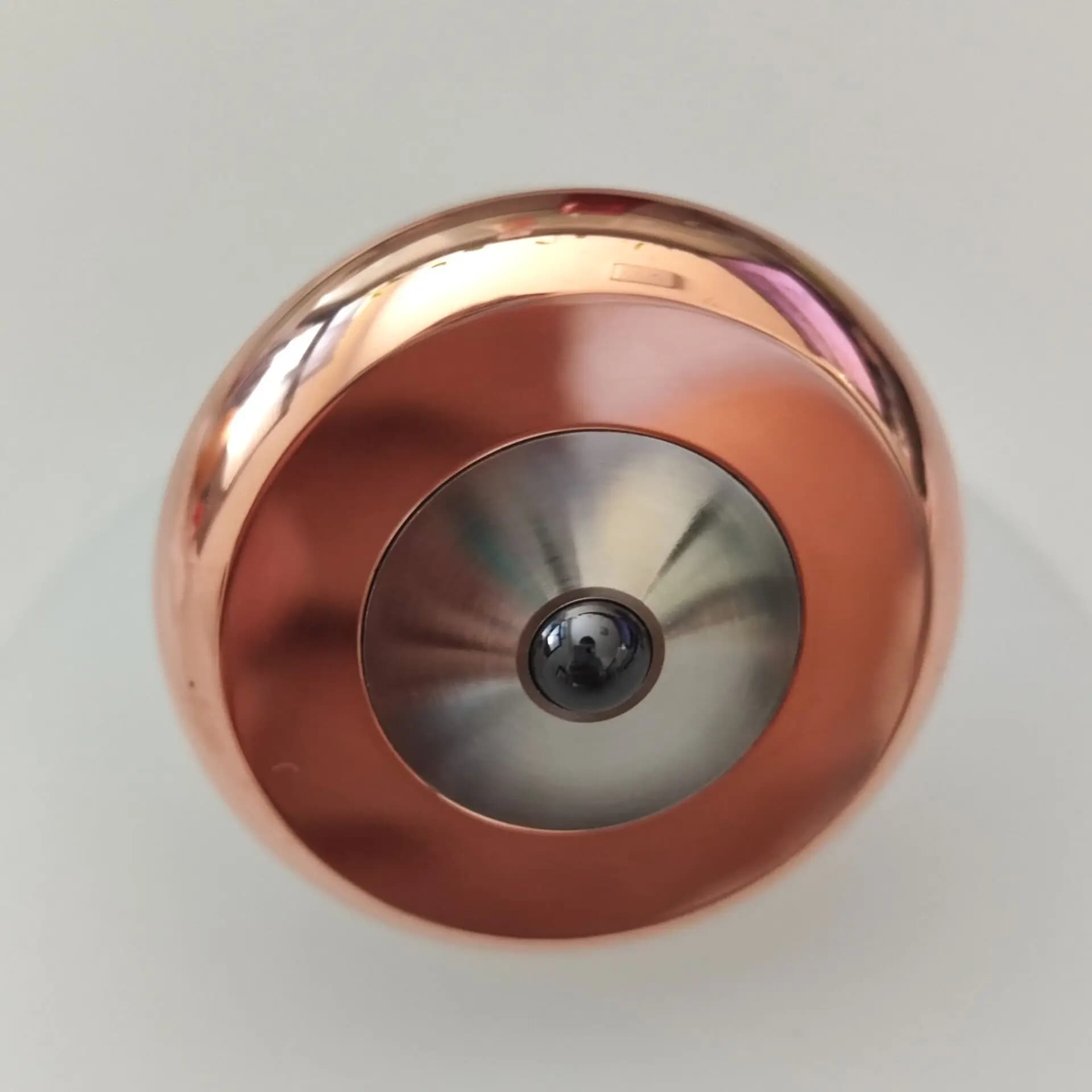 Manico in lega di titanio + corpo in rame Spinning Top Finger Spinner Perlina in ceramica Fidget Giocattolo EDC