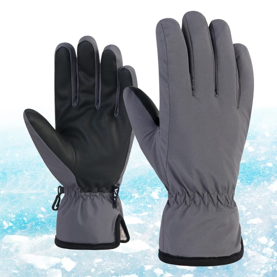 Guanti da sci invernali, antiscivolo e resistenti all'usura, spessi e caldi per il ciclismo all'aperto, guanti in cotone touch screen antivento