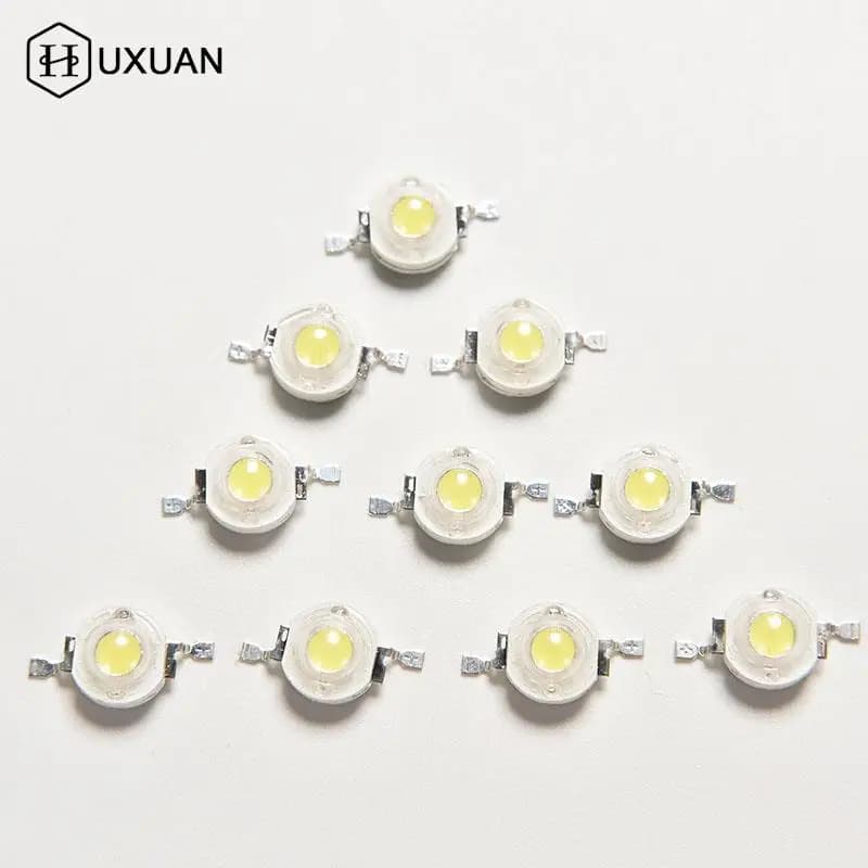 10PCS Alto Potere 1W LED Chip Perline Lampadina A Diodi Bianco Caldo Della Lampada per HA CONDOTTO Il Riflettore 100-110LM