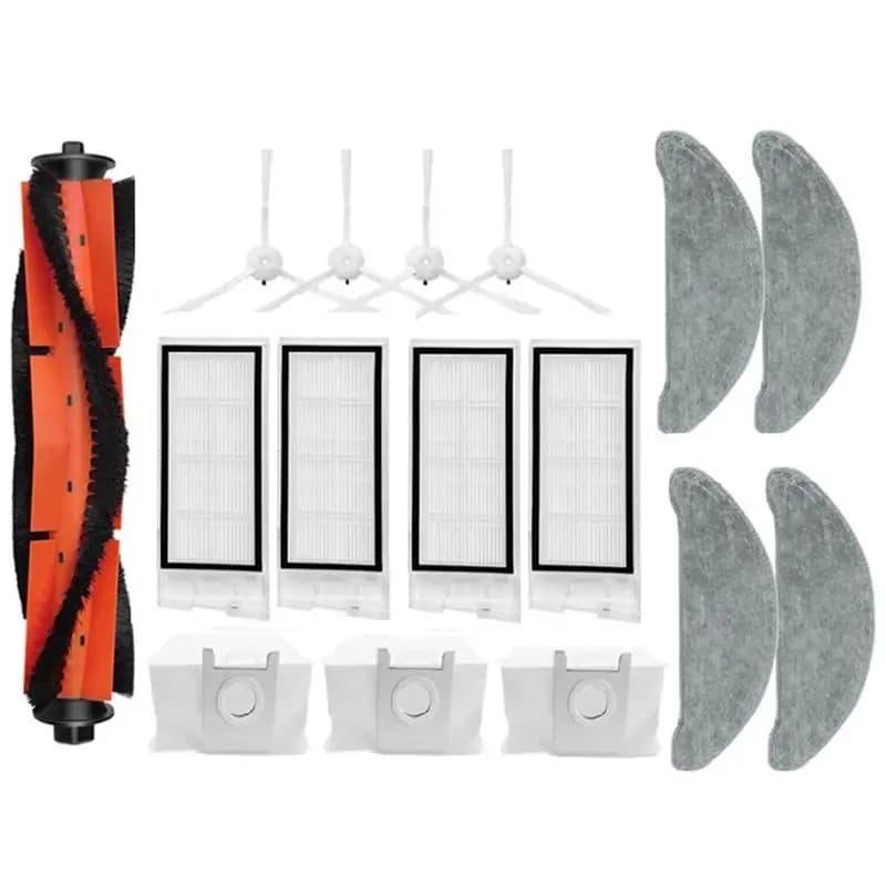 ABLG 16PCS Parti di Ricambio Per Roidmi Eve Plus SDJ01RM Robot Aspirapolvere Accessori Spazzola Laterale Principale Filtro Mop Panno