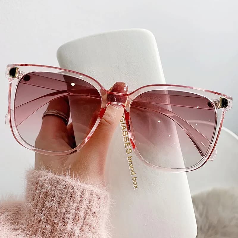 New Anti-ultraviolet Women's Sunglasses Fashionable Temperament Sunglasses Women's Big Face Slimming Fashion Sunshade Glasses An