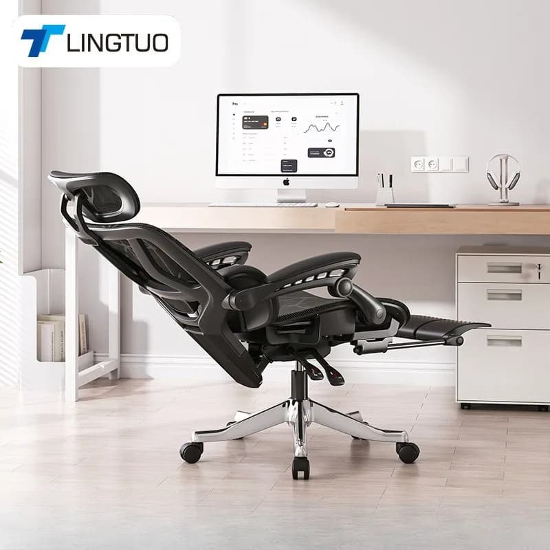 Sedia da ufficio minimalista e resistente, sedia da gaming, sedia per computer, sedia ergonomica, protezione per la vita, sedia da ufficio per studio e dormitorio