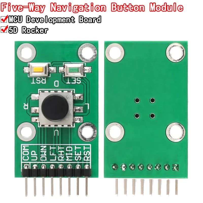 Modulo pulsante di navigazione a cinque direzioni per gioco MCU AVR Tastiera indipendente con joystick a bilanciere 5D per modulo joystick Arduino
