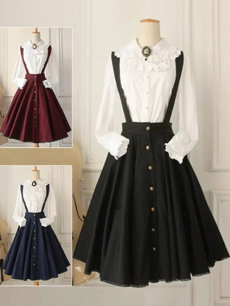 Abito Lolita classico Concorso incrociato JSK Gonna maglione Lolita Abito gotico vittoriano Lolita gotico