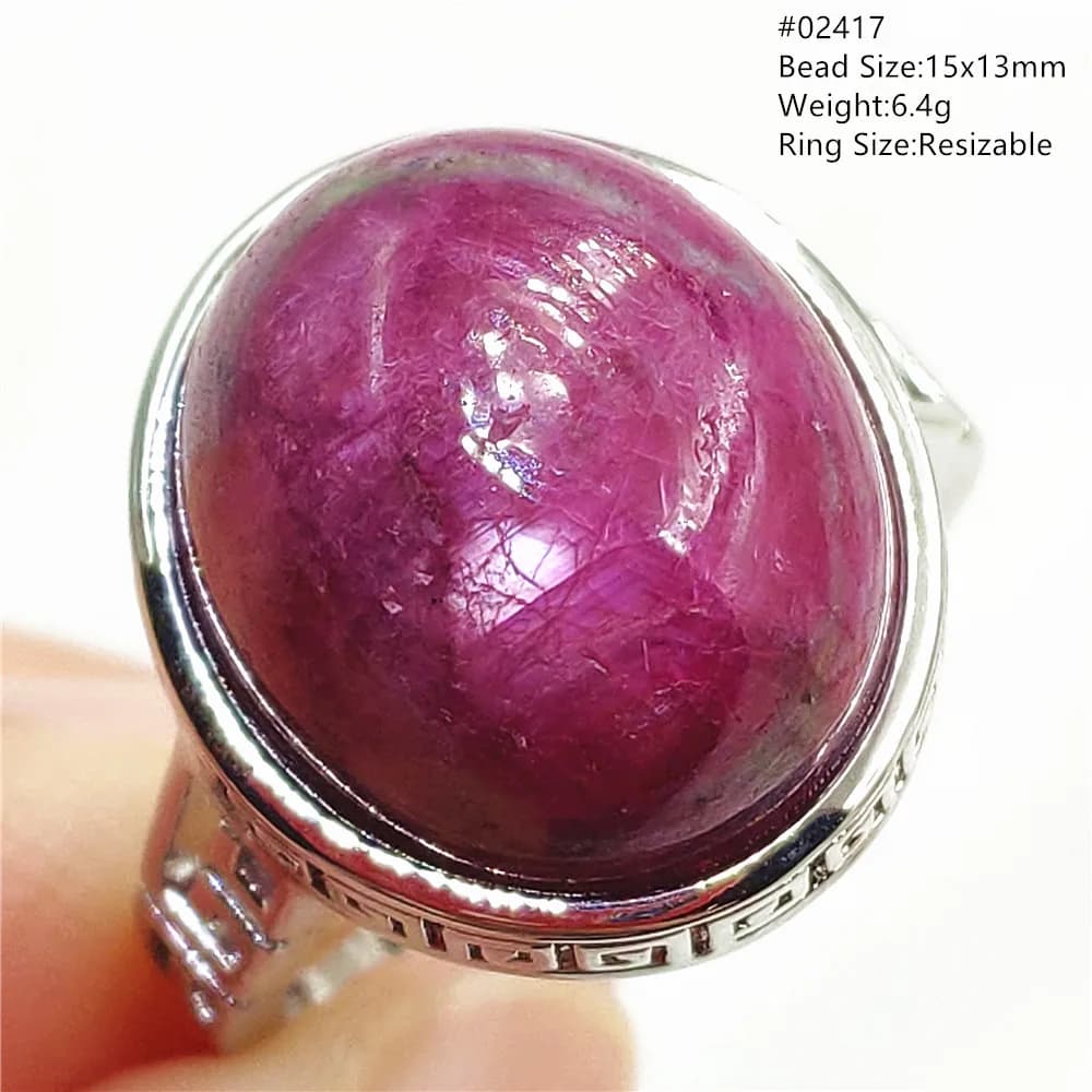 Adjustable Ring with Natural Red Ruby Oval, Women's Jewelry, Gemma Star Light, Ruby Red Watermelon, Zoisite, Pearl, Fashion AAAAAA