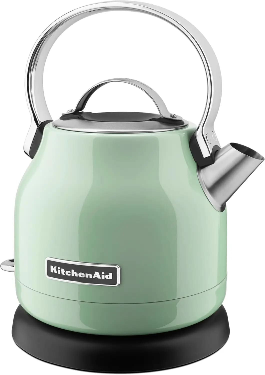 Bollitore elettrico da 1,25 litri con indicatore LED e filtro rimovibile, verde pistacchio