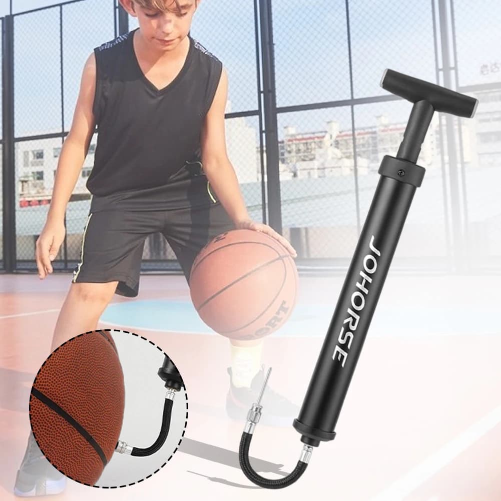 Pompa per Palloni da Calcio Portatile, Gonfiatore Compatto Multifunzione per Pallavolo, Basket e Calcio