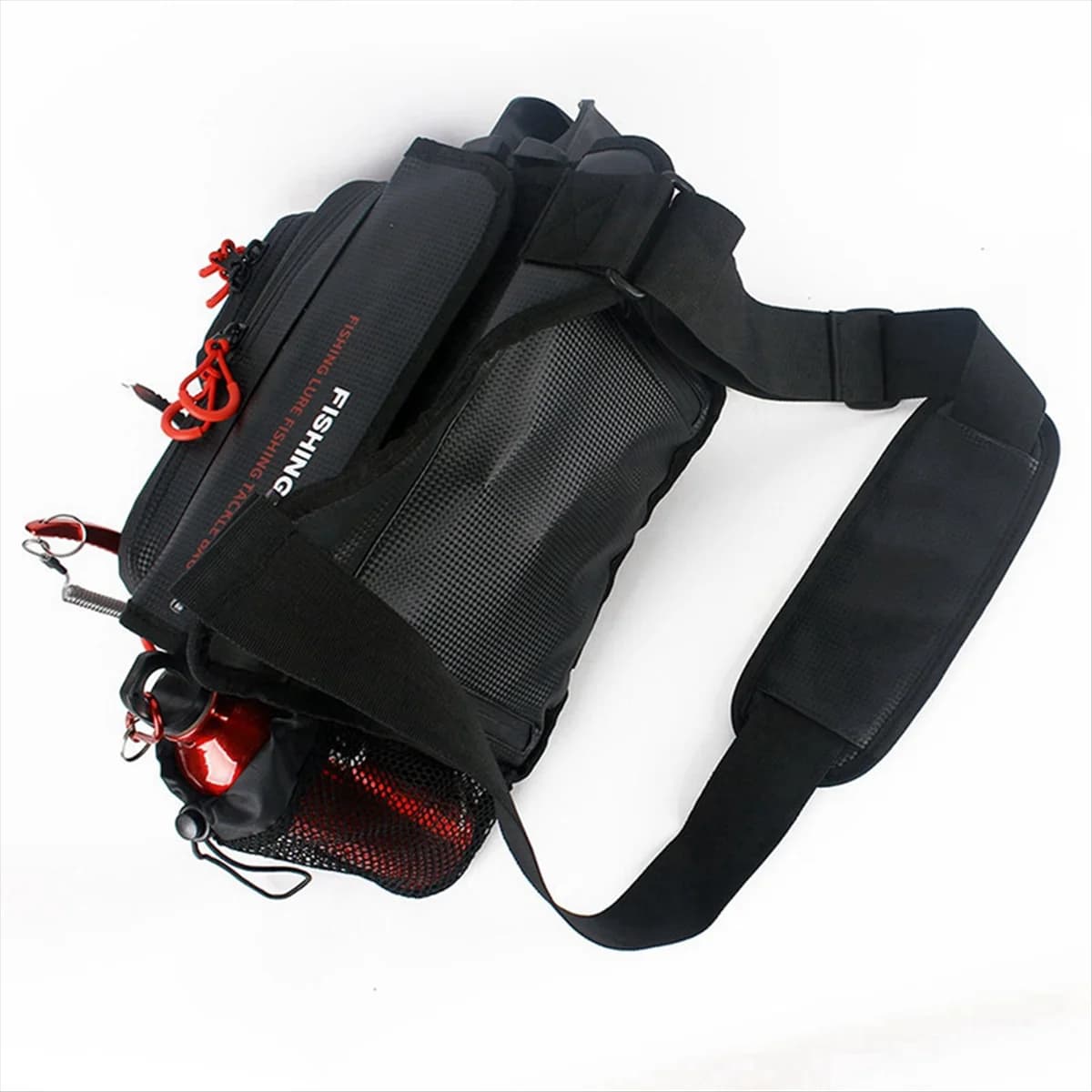 Lo-ok Borsa per esche Borsa impermeabile Borsa per attrezzatura da pesca per campeggio Borsa per bagagli da trasporto per pesca all'aperto