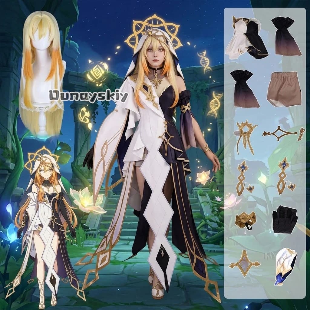 ​​​​​​​​​Naberius Rhinedottir​ Ruler of Life Cosplay Costume Wig Uniform Halloween Role Carnival Party Game Genshin Impact​​​