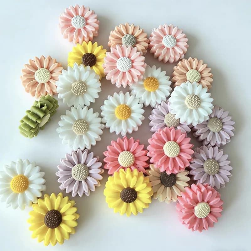 20pcs 22mm Silicone Beads BPA Free Food Grade silicone Teether Beads DIY Pacifier Chain Jewelry Accessorie Silicone Focal Bead