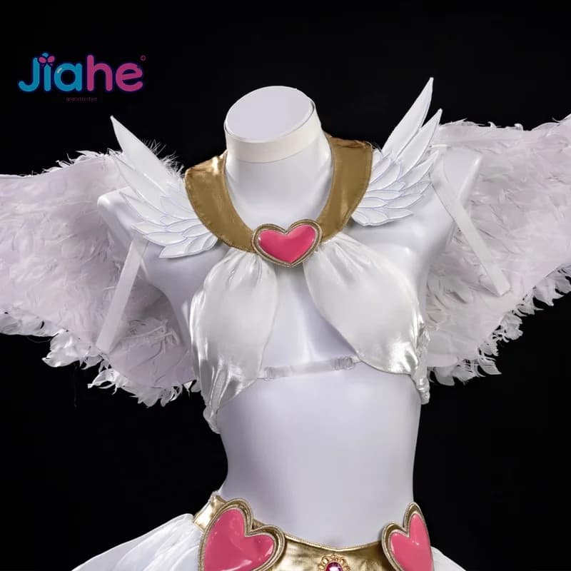 Pantiel Panty Anarchy Anime New Panty Stocking with Garterbelt Cosplay Costume Angel Skirt Wings Halloween for Women Girls Prop