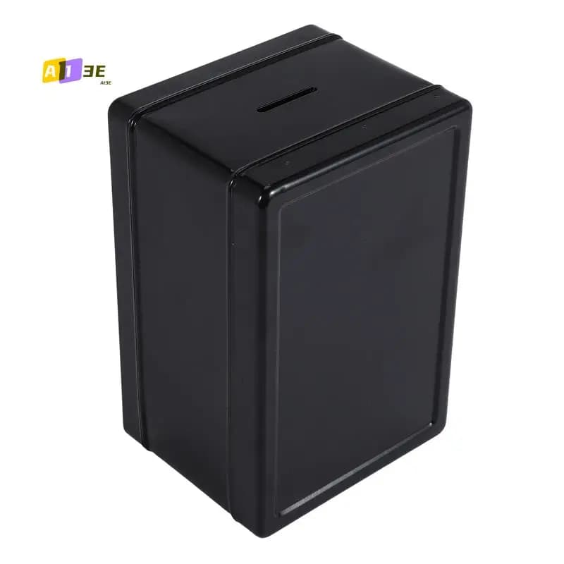 A13E-Safe Box Organizer Scatola decorativa da scrivania in ferro Salvadanaio Mini armadietto in metallo Scatola portaoggetti per soldi Scatola portaoggetti per ragazzi