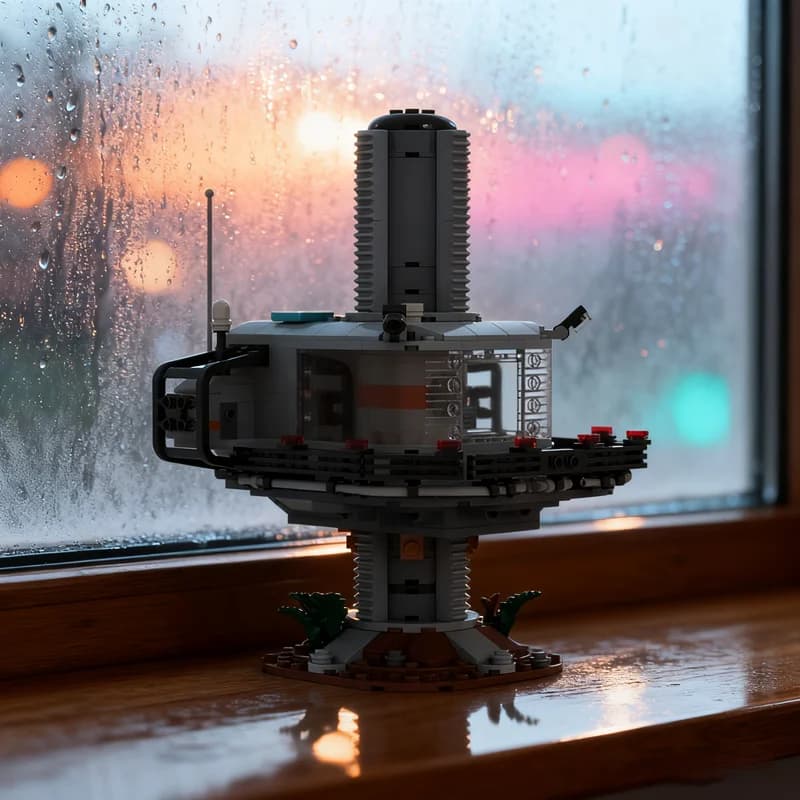 502pcs MOC Biosyn Observation Tower Jurassic Model Building Blocks Architecture Kids Idea Brick Education Christmas Gifts Toys