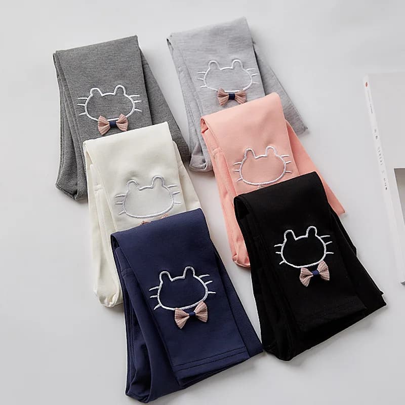 Girls Leggings New Kids Spring Fall Pants Thin CartoonLength Pants Toddler Baby Pants Baby Cartoon Breathable Soft Everyday Wear