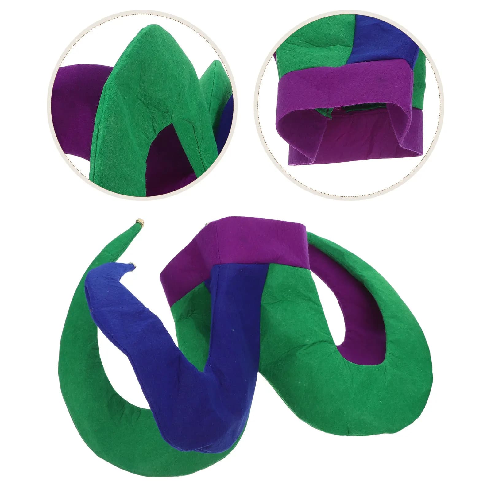 Clown Hat Headband Lightweight Carnival Clown Cap Mardi Gras Party Funny Cosplay Circus Costume Headpiece Accessory