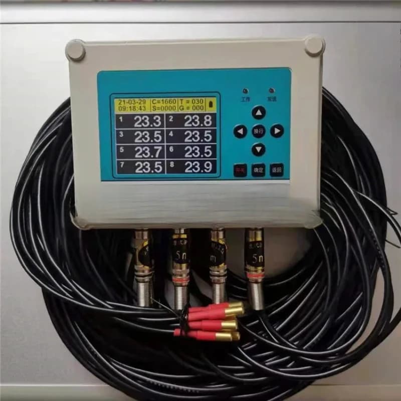Termometro per calcestruzzo di massa Termometro multicanale wireless Termometro per fondotinta a palo con ponte di versamento integrato